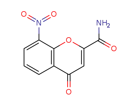 8-nitro-4-oxo-4H-1-benzopyran-2-carboxamide