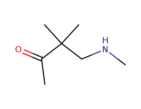 Molecular Structure of 123528-99-4 (2-Butanone, 3,3-dimethyl-4-(methylamino)- (9CI))