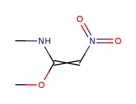 Molecular Structure of 110763-36-5 (1-METHOXY-1-METHYLAMINO-2-NITROETHYLENE)