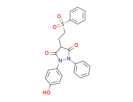 1-(p-ヒドロキシフェニル)-2-フェニル-4-[2-(フェニルスルホニル)エチル]ピラゾリジン-3,5-ジオン