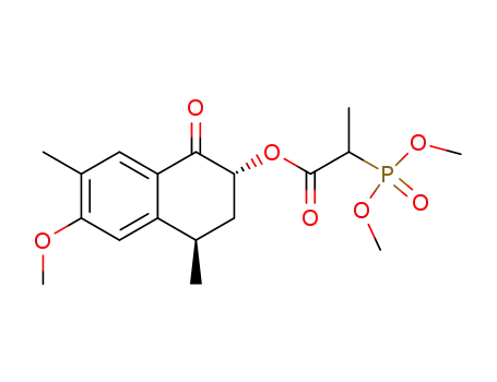 trans-2-(α-Dimethylphosphono)propionyloxy-6-methoxy-4,7-dimethyltetral-1-one