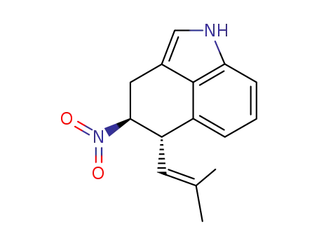4,5-trans-5-(2-methyl-1-propen-1-yl)-4-nitro-1,3,4,5-tetrahydrobenz<cd>-indole