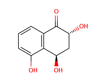 Molecular Structure of 110901-27-4 (2,4,5-trihydroxy-1-tetralone)