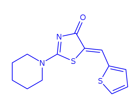 (Z)-2-(piperidin-1-yl)-5-(thiophen-2-ylmethylene)thiazol-4(5H)-one