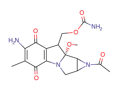 Molecular Structure of 1102-95-0 (1a-acetylmitomycin C)
