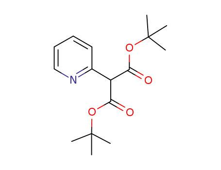 Molecular Structure of 1104643-39-1 (2-Pyridin-2-yl-Malonic acid di-tert-butyl ester)