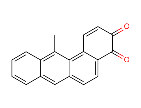 Molecular Structure of 111238-10-9 (12-methyltetraphene-3,4-dione)