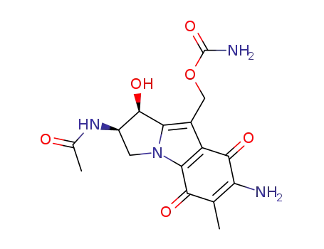 Molecular Structure of 54911-22-7 (2-Acetamido-7-amino-1-hydroxymitosen)