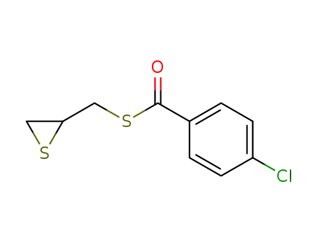 Molecular Structure of 109963-13-5 (p-Chlorothiobenzoic acid S-2,3-epithiopropyl ester)
