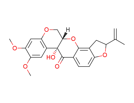 (2S,6aR,12aR)-6a-hydroxy-8,9-dimethoxy-2-(prop-1-en-2-yl)-1,2,12,12a-tetrahydrochromeno[3,4-b]furo[2,3-h]chromen-6(6aH)-one