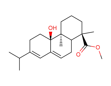 Molecular Structure of 13082-81-0 (9-α-hydroxy-abietic acid methyl ester)