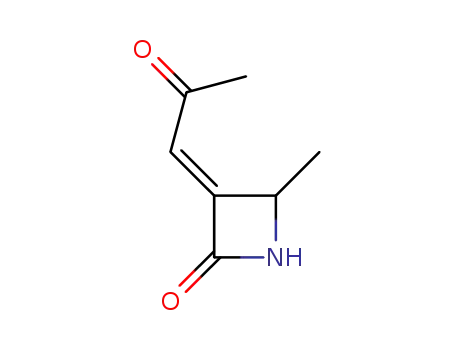 Molecular Structure of 111390-89-7 (2-Azetidinone, 4-methyl-3-(2-oxopropylidene)-, (E)- (9CI))