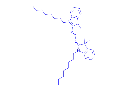 Molecular Structure of 123316-86-9 (1,1'-DIOCTYL-3,3,3',3'-TETRAMETHYLINDOCARBOCYANINE IODIDE)