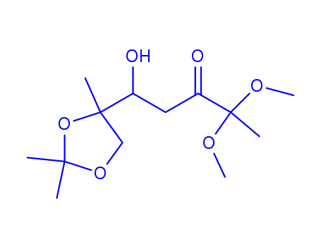 3-Pentanone, 1-hydroxy-4,4-dimethoxy-1-(2,2,4-trimethyl-1,3-dioxolan-4-yl)-, (R*,S*)-