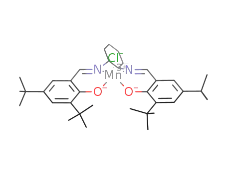 Molecular Structure of 135620-04-1 ((S,S)-(+)-N,N'-BIS(3,5-DI-TERT-BUTYLSALICYLIDENE)-1,2-CYCLOHEXANEDIAMINO-MANGANESE(III) CHLORIDE)