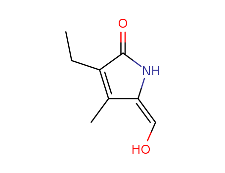 3-Pyrrolin-2-one,3-ethyl-5-(hydroxymethylene)-4-methyl-(8CI)