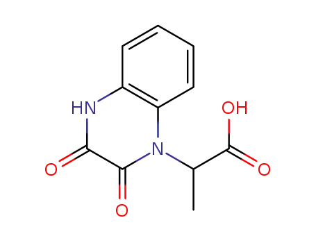 1(2H)-퀴녹살린아세트산, 3,4-디하이드로-알파-메틸-2,3-디옥소-
