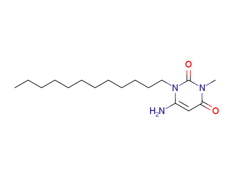 Molecular Structure of 137476-00-7 (6-Amino-1-dodecyl-3-methyl-2,4(1H,3H)-pyrimidinedione)