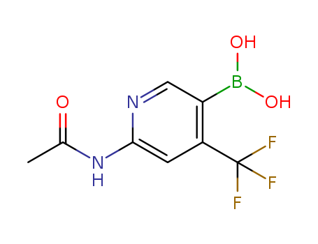6-acetamido-4-(trifluoromethyl)pyridin-3-ylboronic acid