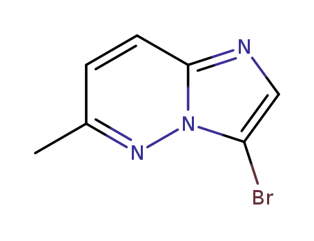 Molecular Structure of 1369326-08-8 (IMidazo[1,2-b]pyridazine, 3-broMo-6-Methyl-)