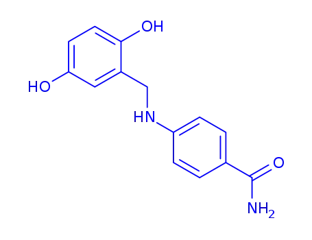 Molecular Structure of 137515-05-0 (4-[(2,5-dihydroxybenzyl)amino]benzamide)