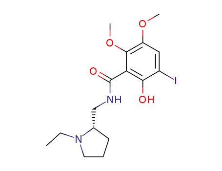 3-IODO-N-((1-ETHYL-2-PYRROLIDINYL)METHYL)-5,6-DIMETHOXYSALICYLAMIDE