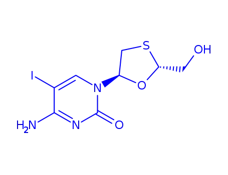 4-amino-1-[(2R,5S)-2-(hydroxymethyl)-1,3-oxathiolan-5-yl]-5-iodopyrimidin-2(1H)-one