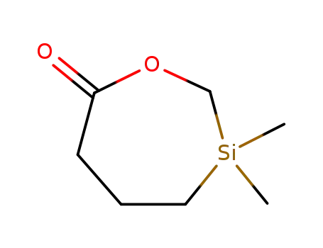 Molecular Structure of 13716-53-5 (3,3-Dimethyl-1,3-oxasilepan-7-one)
