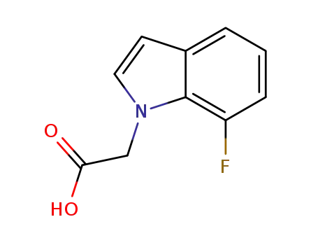 Molecular Structure of 1313712-24-1 ((7-Fluoro-indol-1-yl)-acetic acid)