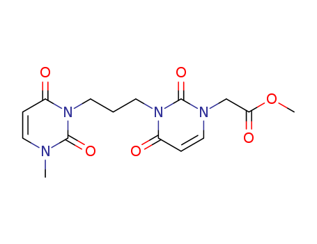 1(2H)-PYRIMIDINEACETIC ACID 3-(3-(3,6-DIHYDRO-3-METHYL-2,6-DIOXO-1(2H )-PYRIMIDINYL)PROPYL)-3,4-DIHYDRO-2,4-DIOXO-,METHYL ESTERCAS