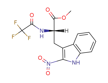 Molecular Structure of 116857-22-8 (2-nitro-Nα-trifluoroacetyl-L-tryptophan methyl ester)
