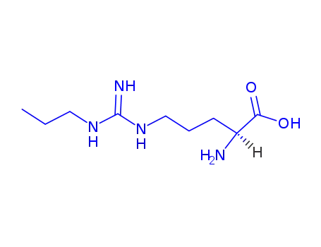 Molecular Structure of 137361-05-8 (N-OMEGA-PROPYL-L-ARGININE)