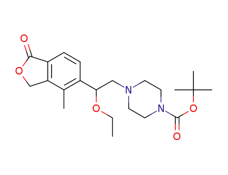 1,1-dimethylethyl-4-[2-(ethyloxy)-2-(4-methyl-1-oxo-1,3-dihydro-2-benzofuran-5-yl)ethyl]-piperazine-1-carboxylate