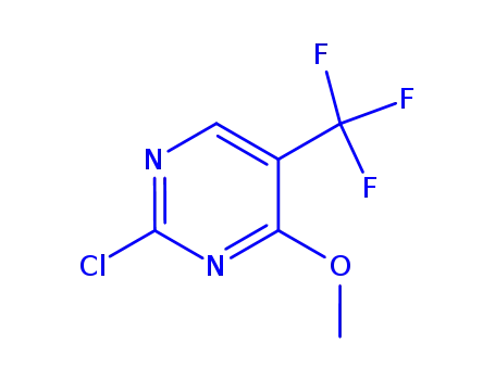 Molecular Structure of 1312535-76-4 (2-chloro-4-methoxy-5-(trifluoromethyl)pyrimidine)