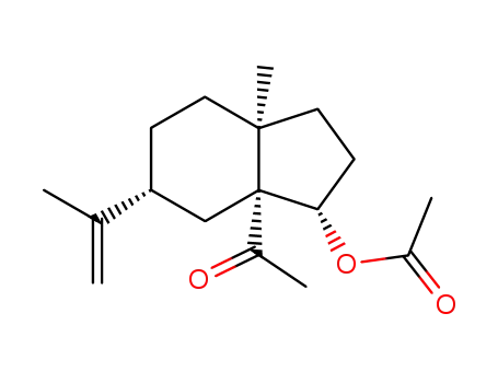 Molecular Structure of 13741-29-2 (3β-Acetoxy-cyper-11-en-4-on (Cyperolon-acetat))