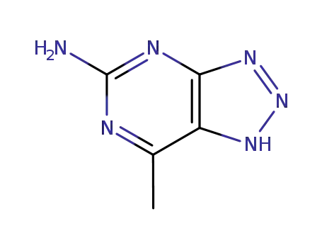 Molecular Structure of 13114-13-1 (1H-v-Triazolo[4,5-d]pyrimidine, 5-amino-7-methyl- (8CI))