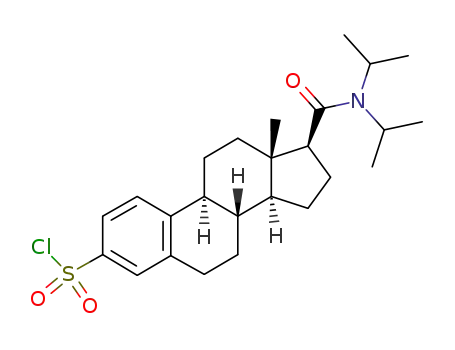 (8S,9S,13S,14S,17S)-17-Diisopropylcarbamoyl-13-methyl-7,8,9,11,12,13,14,15,16,17-decahydro-6H-cyclopenta[a]phenanthrene-3-sulfonyl chloride