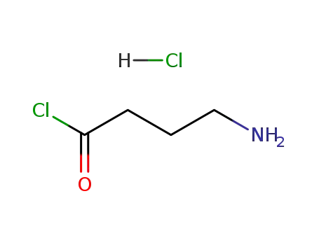 Molecular Structure of 137048-10-3 (Butanoyl chloride, 4-aMino-, hydrochloride)