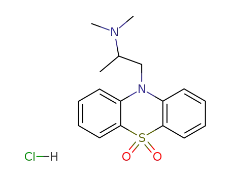 Molecular Structure of 15374-15-9 (DIOXOPROMETHAZINE HYDROCHLORIDE)