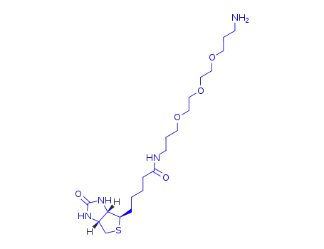 Molecular Structure of 1374658-86-2 (Biotin-PEG3-(CH2)3-NH2)