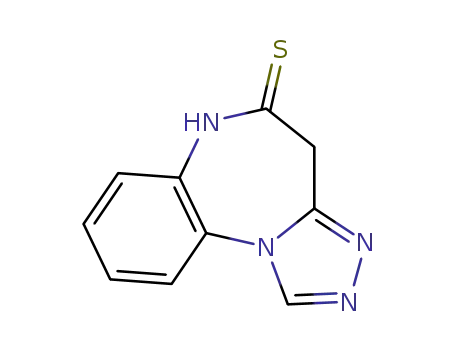 <1,2,4>-triazolo<4,3-a><1,5>benzodiazepin-5(6H)-thione