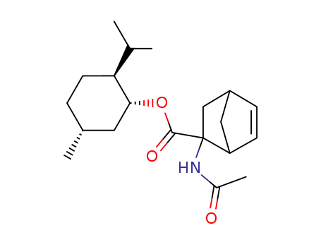 (-)-menthyl 2-exo-acetamidobicyclo<2.2.1>hept-5-ene-2-endo-carboxylate
