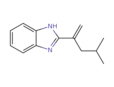 Molecular Structure of 13786-51-1 (Benzimidazole, 2-(1-isobutylvinyl)- (8CI))