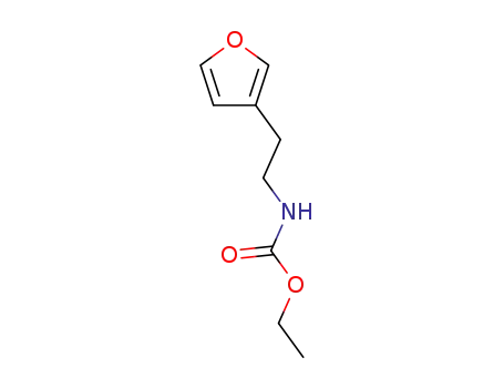 Molecular Structure of 131169-29-4 (Carbamic  acid,  [2-(3-furanyl)ethyl]-,  ethyl  ester  (9CI))