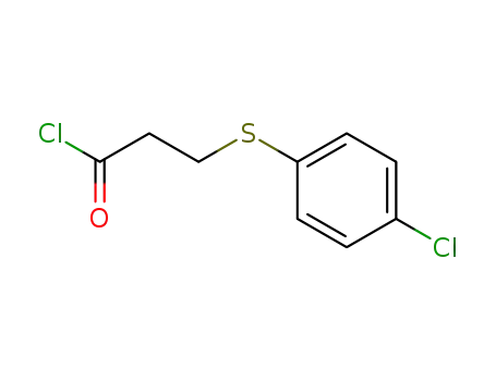 3-<4-Chlor-phenylmercapto>-propionsaeure-chlorid
