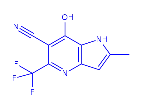 7-hydroxy-2-methyl-5-(trifluoromethyl)-1H-pyrrolo[3,2-b]pyridine-6-carbonitrile