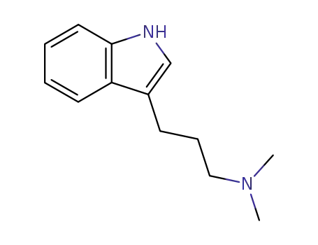Molecular Structure of 13117-35-6 (3-[3-(Dimethylamino)propyl]-1H-indole)