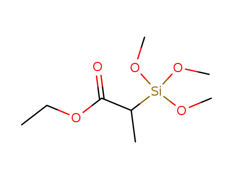 Propanoic acid, 2-(trimethoxysilyl)-, ethyl ester