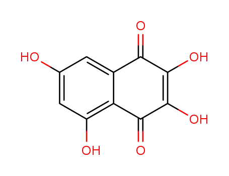 Molecular Structure of 604-46-6 (2,3,5,7-Tetrahydroxy-1,4-naphthoquinone)
