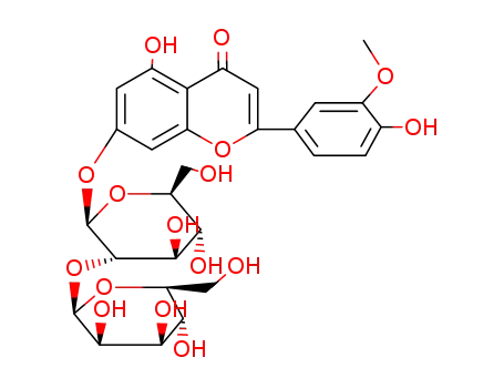 Molecular Structure of 137809-96-2 (Chrysoeriol-7-O-(2'-O-mannopyranosyl)allopyranoside)